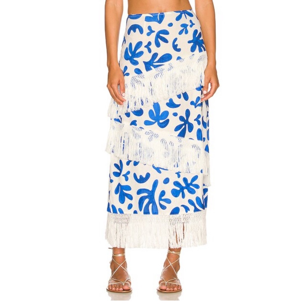 WeWoreWhat linen maxi skirt